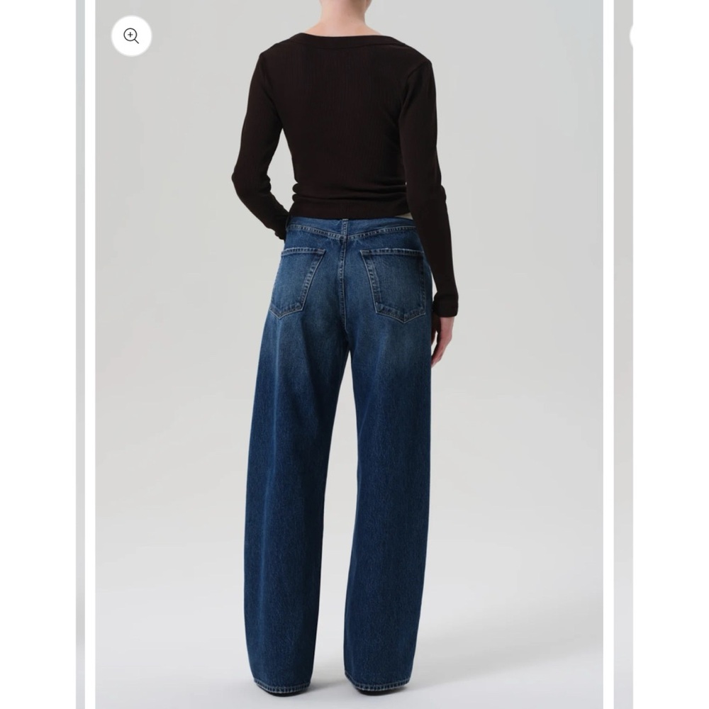 Citizens of Humanity Ayla Baggy Cuffed Crop Wide Leg Jeans Claremont 29 - Picture 13 of 13